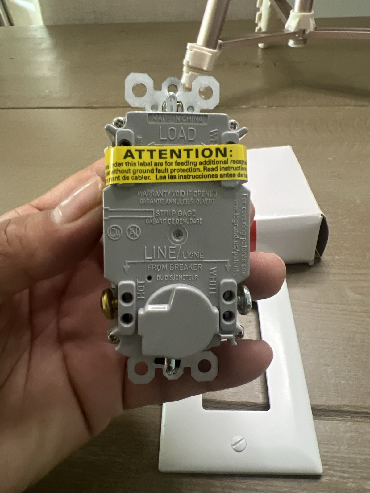 Legrand 1597TRW Tamper Resistant GFCI Outlet 15A 125V (White)