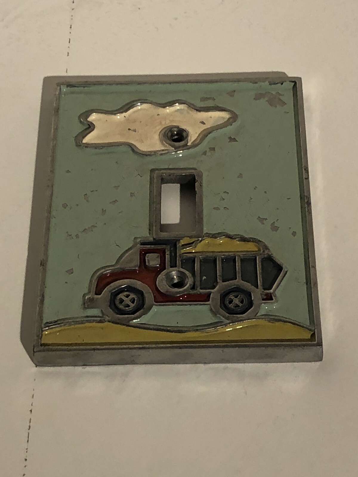 Dump Truck Childrens Wall Switch Cover Vintage