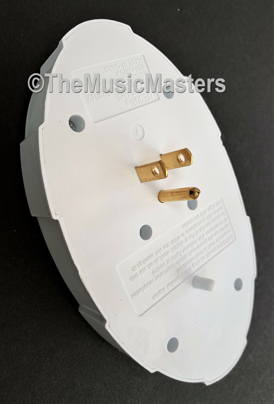 (2) 6 Outlet Electrical Socket Adapter Cover Oval 6-Way Wall Plug Power Splitter