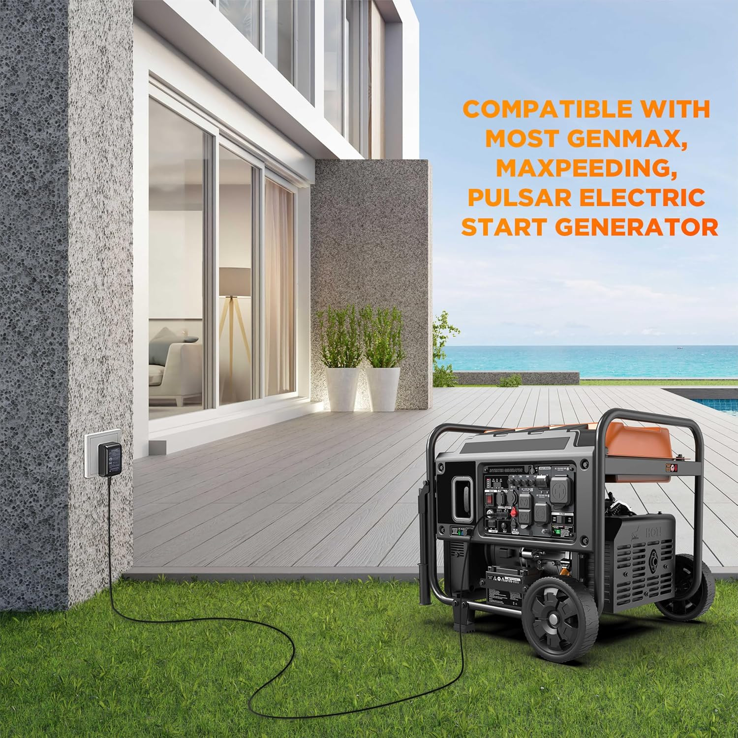 Siyuan Generator Battery Charger, 12V 2A Output, 5.5Mm/2.1Mm Connector, Compatib