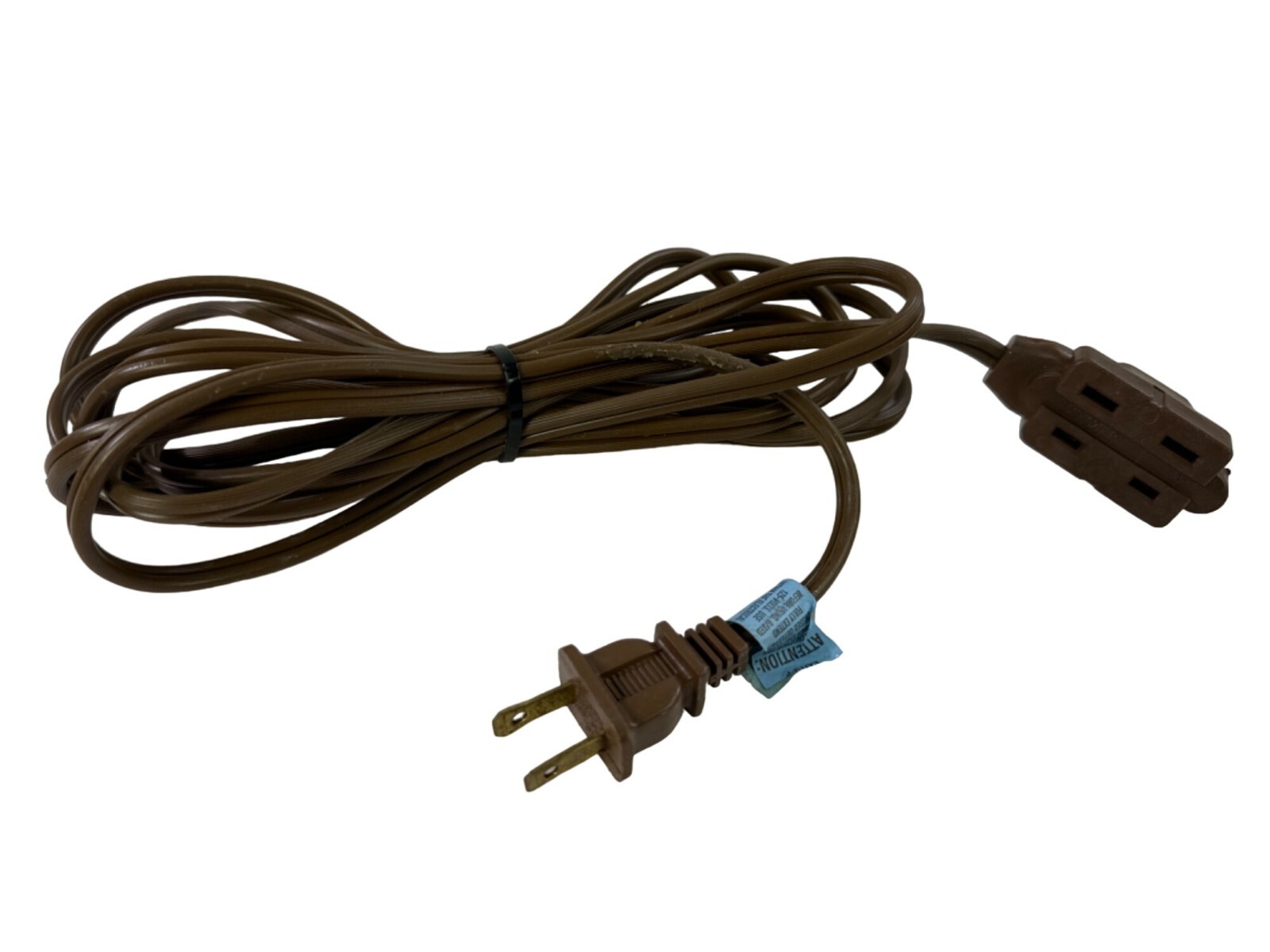 Unbranded Extension Cord 6 ft 2 Prong Three Outlet