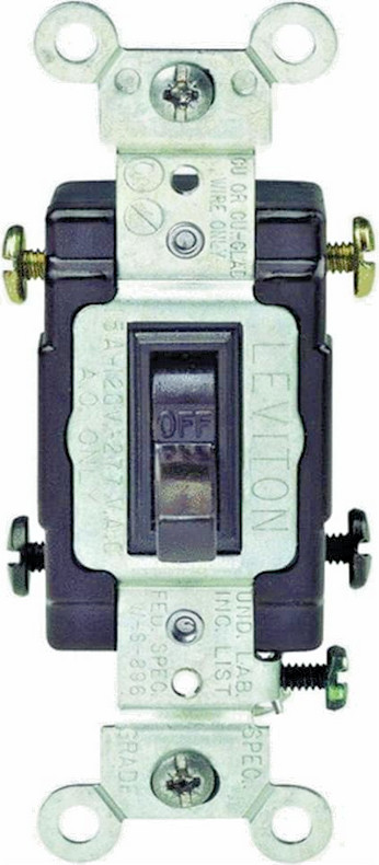 Leviton CS220-02S Brown Commercial 20A 120/277V Metal Toggle Switch NEW IN BOX
