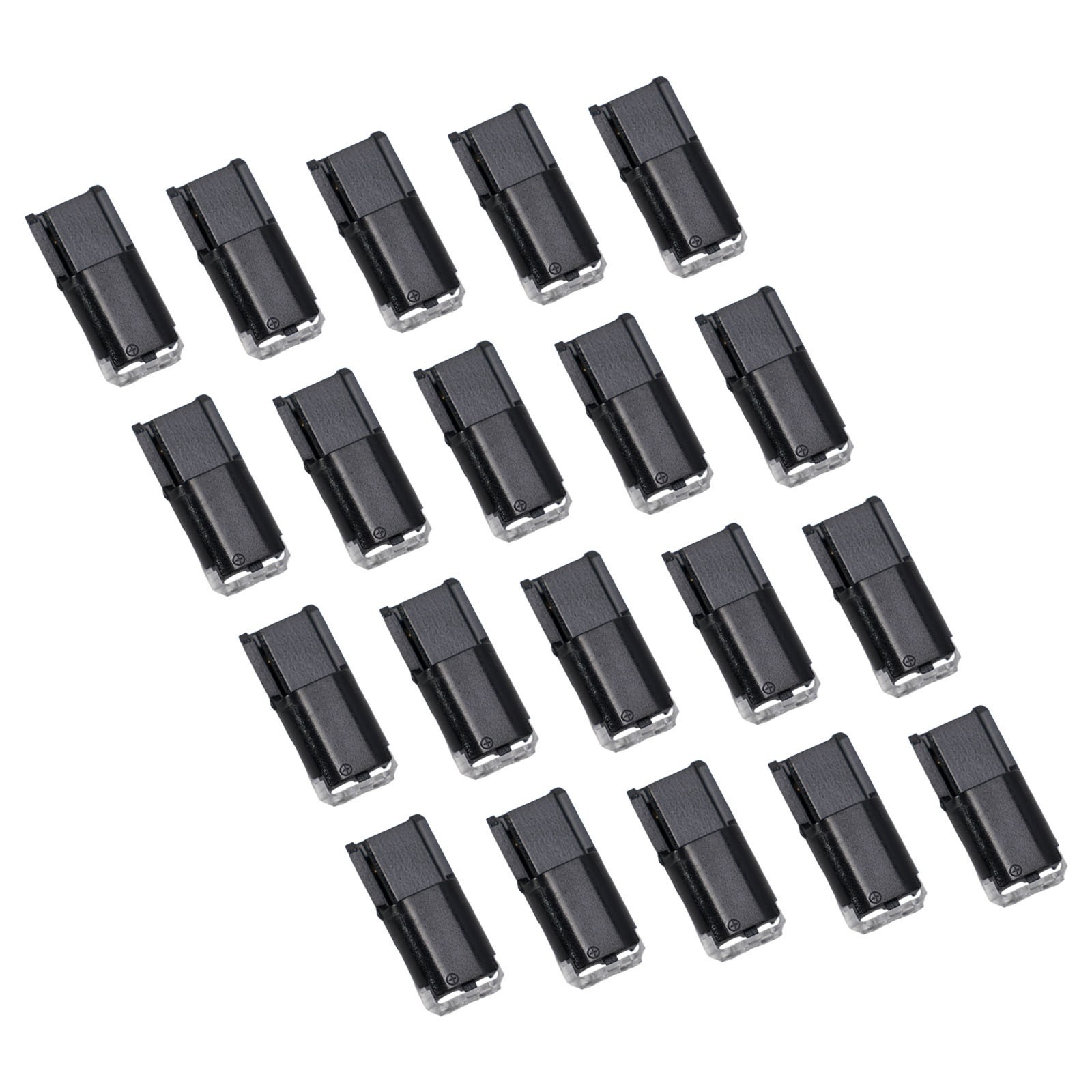 20pcs Double-Wire Plug-in Connector, Pluggable 2 Pin 2 Way LED Wire Connectors,