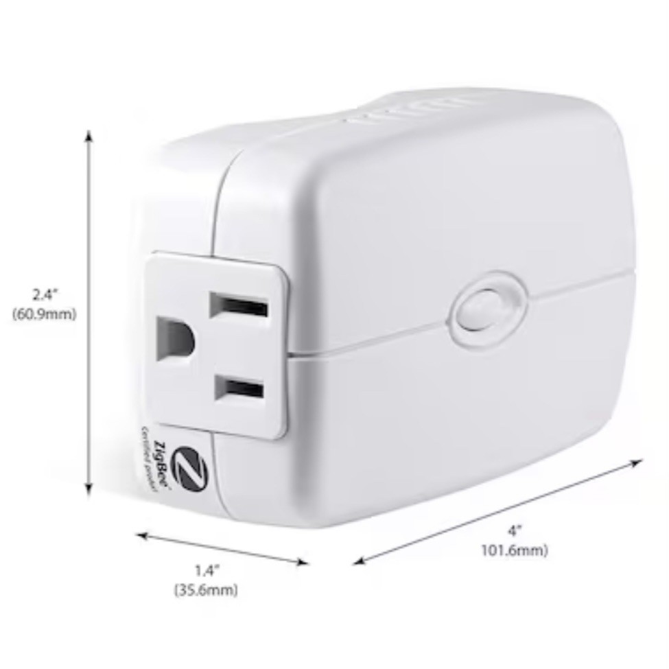 GE Zigbee Plug-In EZ Smart Switch 45853GE Remote Outlet On/Off Lighting Control