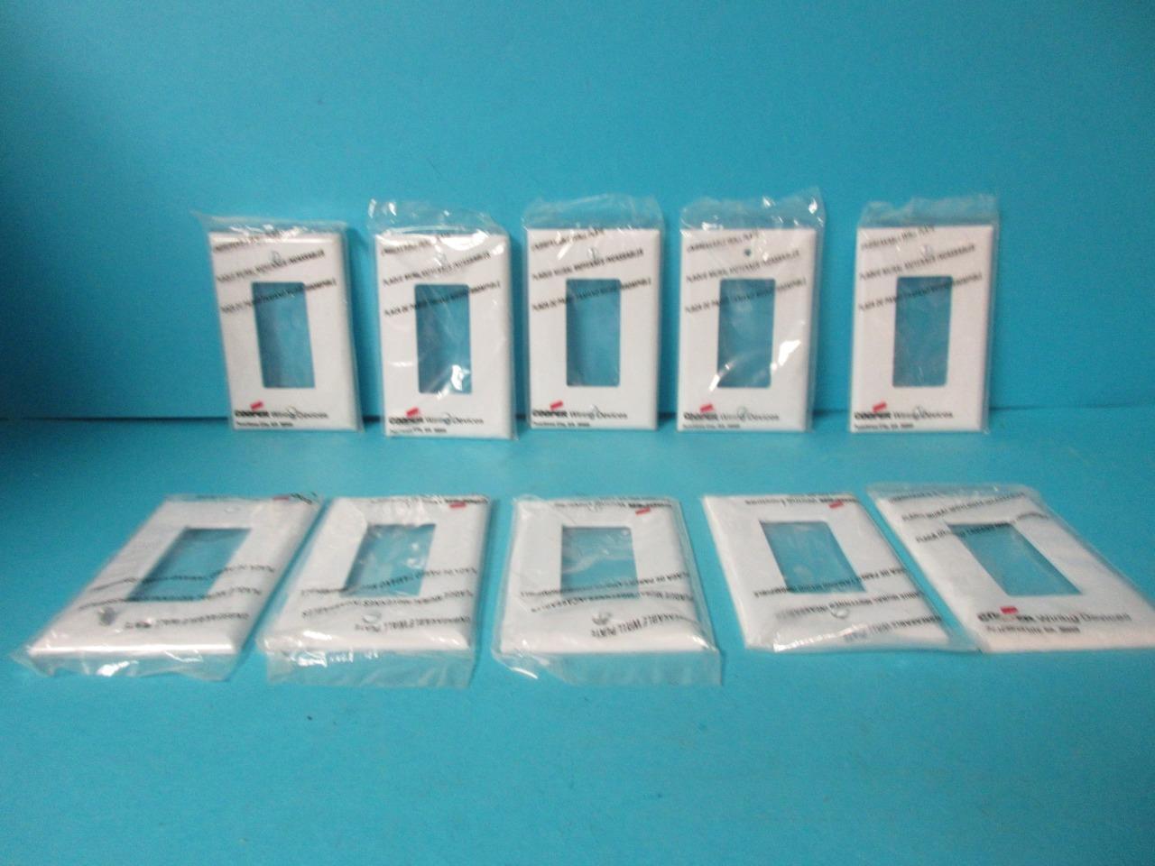 20 Eaton White Decorator 1G UNBREAKABLE MidSize Wallplate GFI GFCI Covers PJ26W