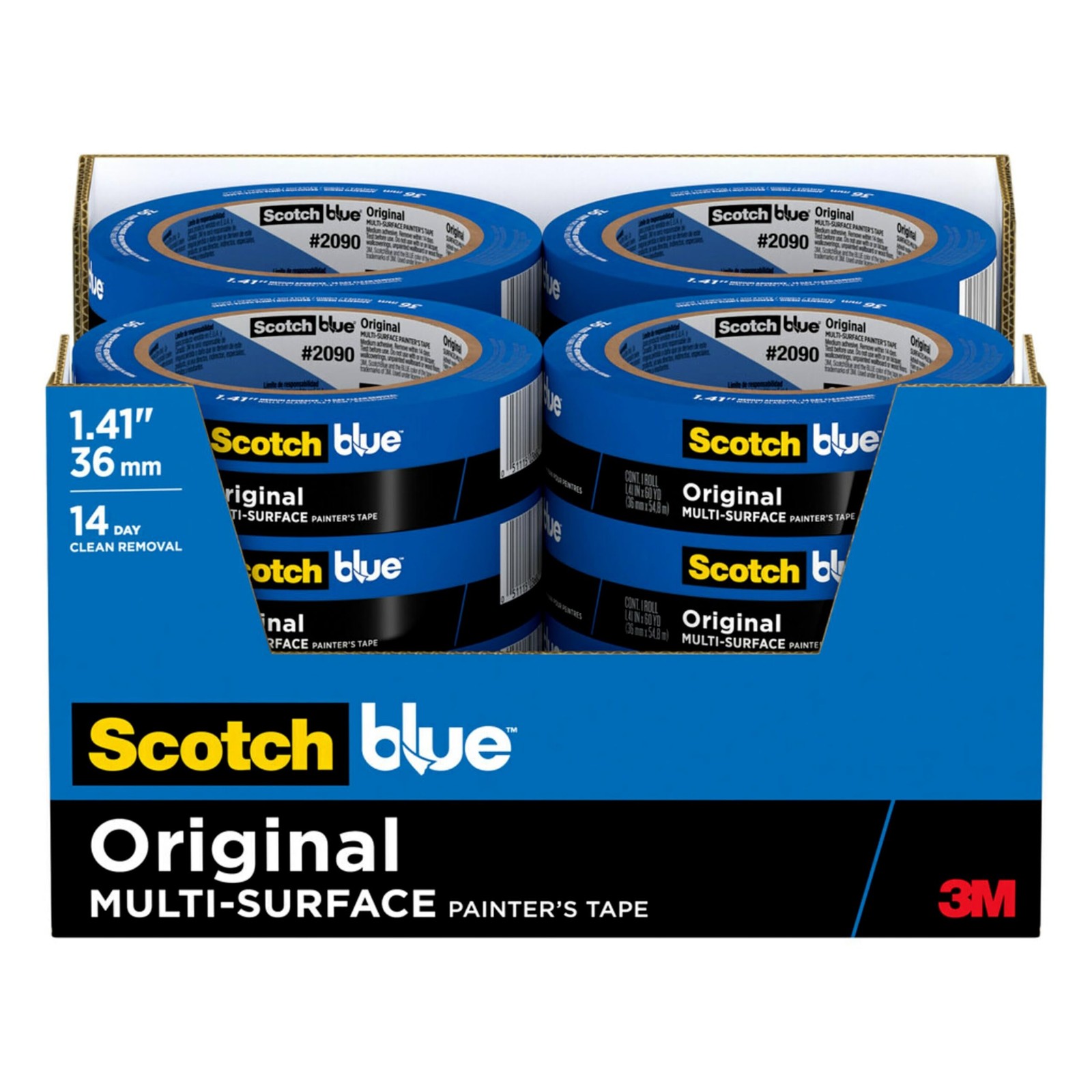 Scotchblue Original Multi-Surface Painters Tape 1.5 Inch Wide 1.41 In. X 60 Yds