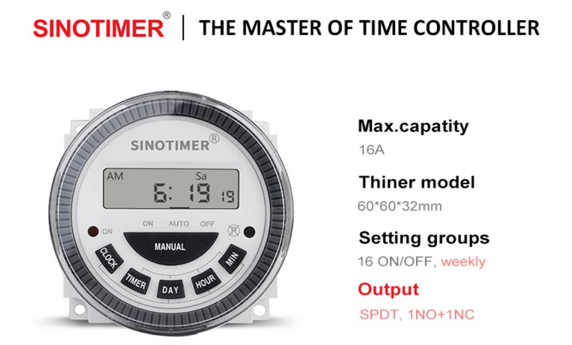 TM-619-3 Multipurpose Programmable Digital Timer 24V