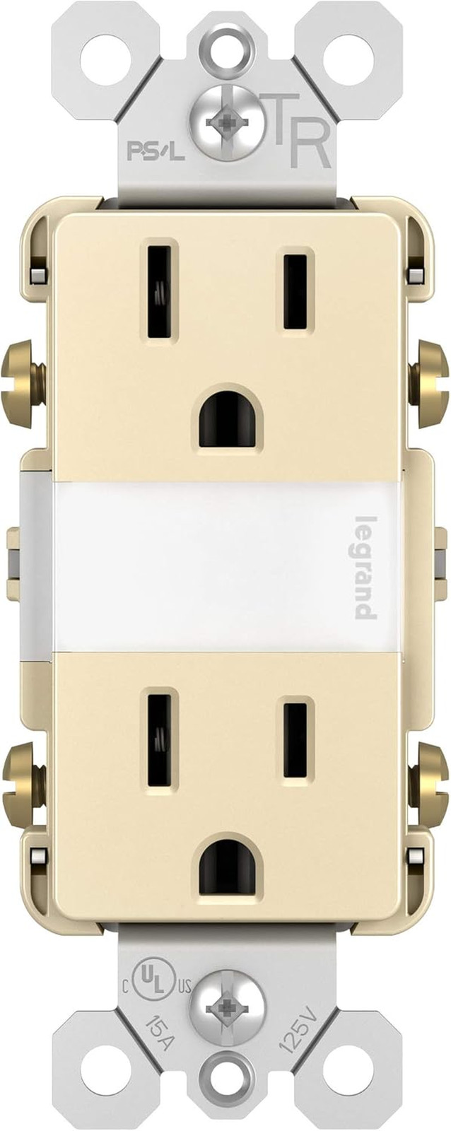Legrand Radiant NTL885TRLACC6 15 Amp Adjustable LED Night Light Outlet, Tamper R