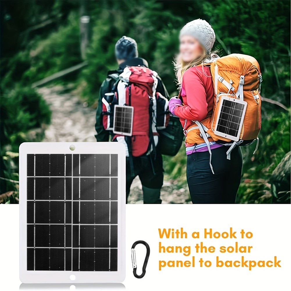 5V 3W Solar Panel USB Compatible Monocrystalline 16x12cm Lightweight