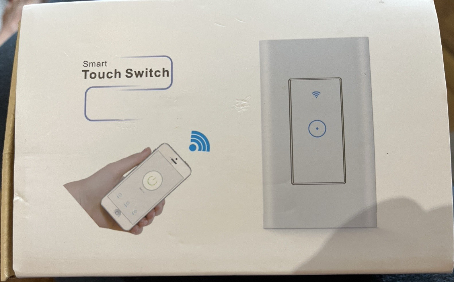 SMART LIFE Wi-Fi Touch Wall Smart Light Switch, White, 101-120V, 15A Alexa