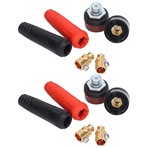 12Pcs Quick Connect Welding Connectors Plug and Socket Set Welding Cable Panel