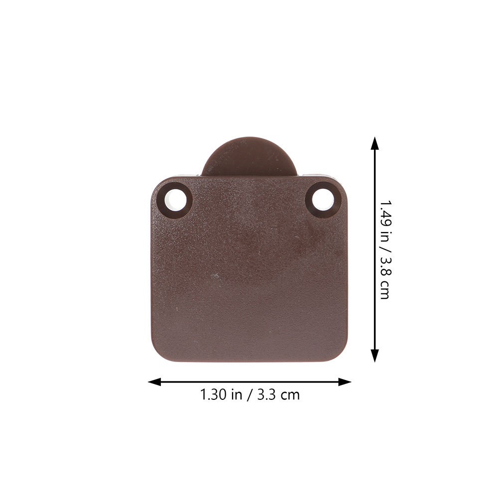 2Pcs Durable Door Switch for Cabinet Light on Off Coffee ABS Copper