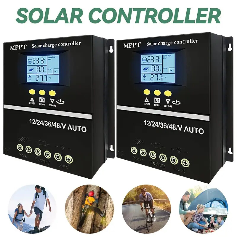 2PC 4000W 100A MPPT Solar Charge Controller 12V 24V 36V 48V Battery PV Regulator