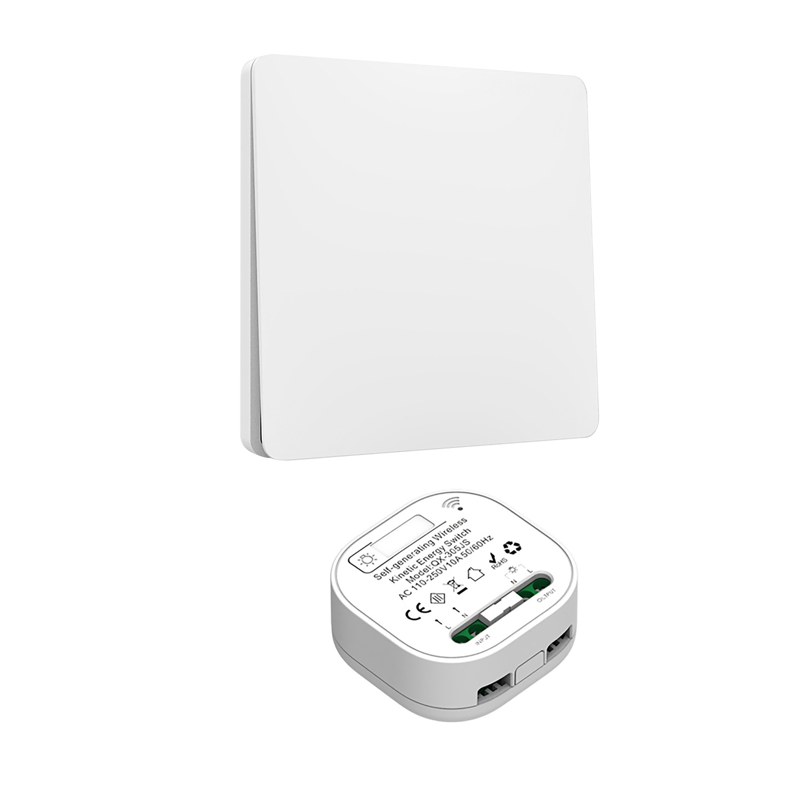 Brand New Wireless Remote Control Kinetic Self-powered No Battery Wall Panel
