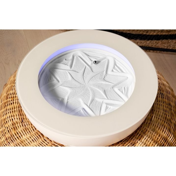 Homedics Drift Sandscape 21″ Kinetic Sand Table Cream ST-400-CE New in Box