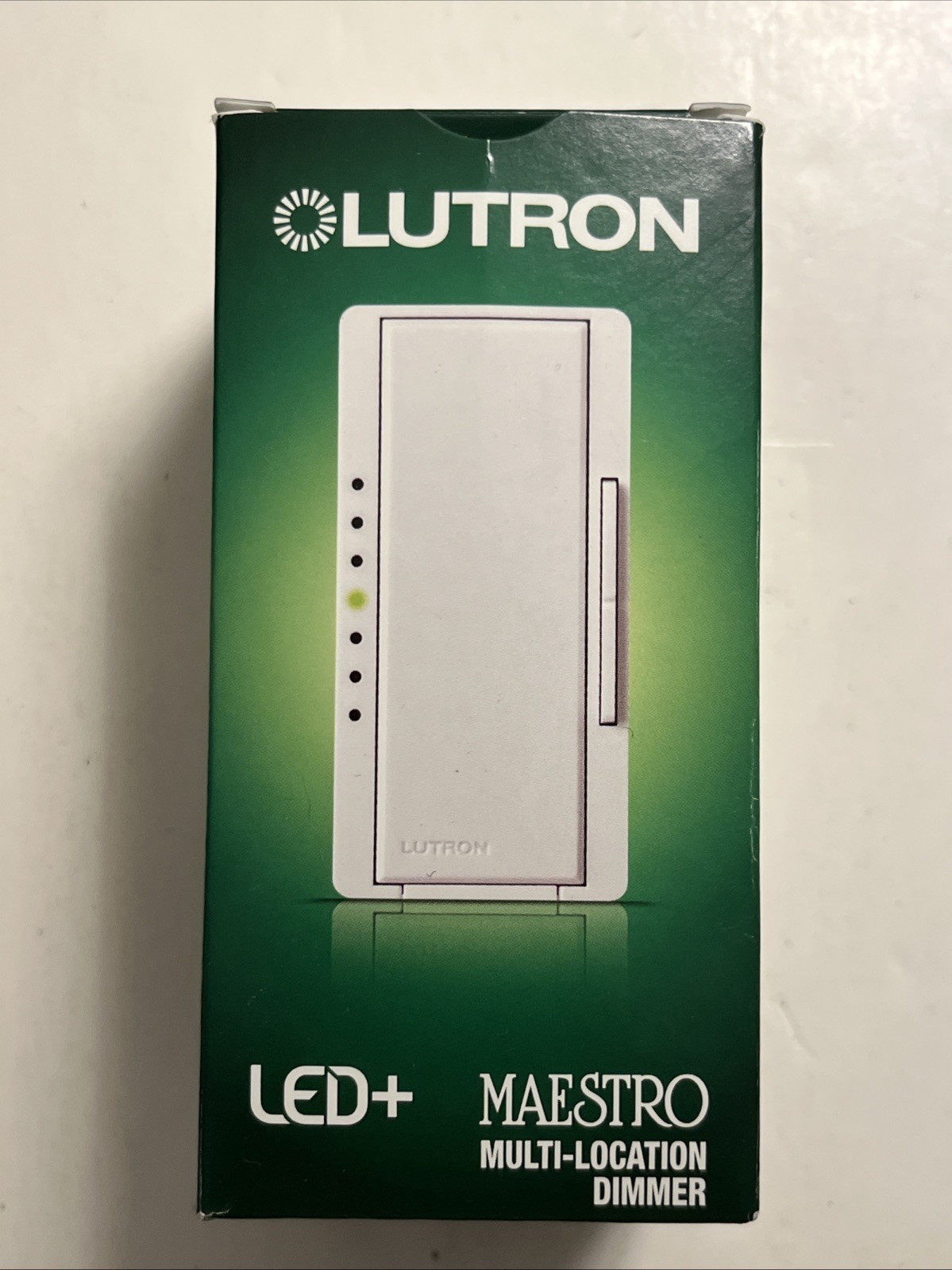 Lutron Maestro LED+ Dimmer Switch White MACL-153M 150W Single-Pole 3-Way & Plate