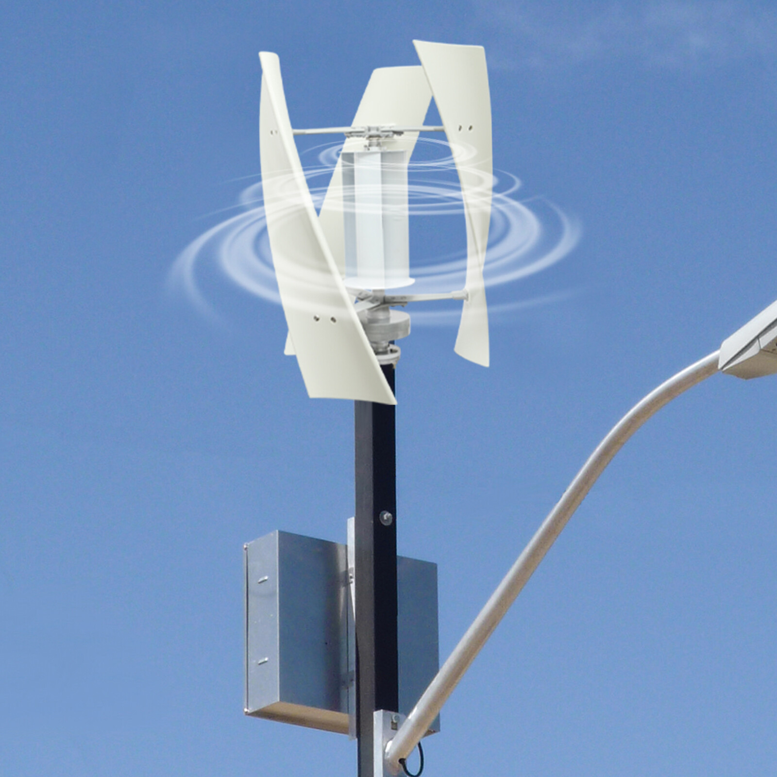 100W 4-Blade Vertical Wind Turbine Generator – 24V W/Controller Windmill Power