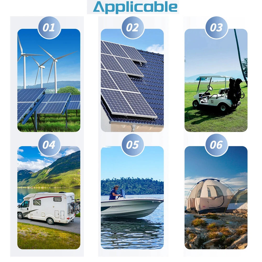 48V 100AH LiFePO4 Battery Grade A Cells 100A BMS US Stock for RV Solar Golf Cart