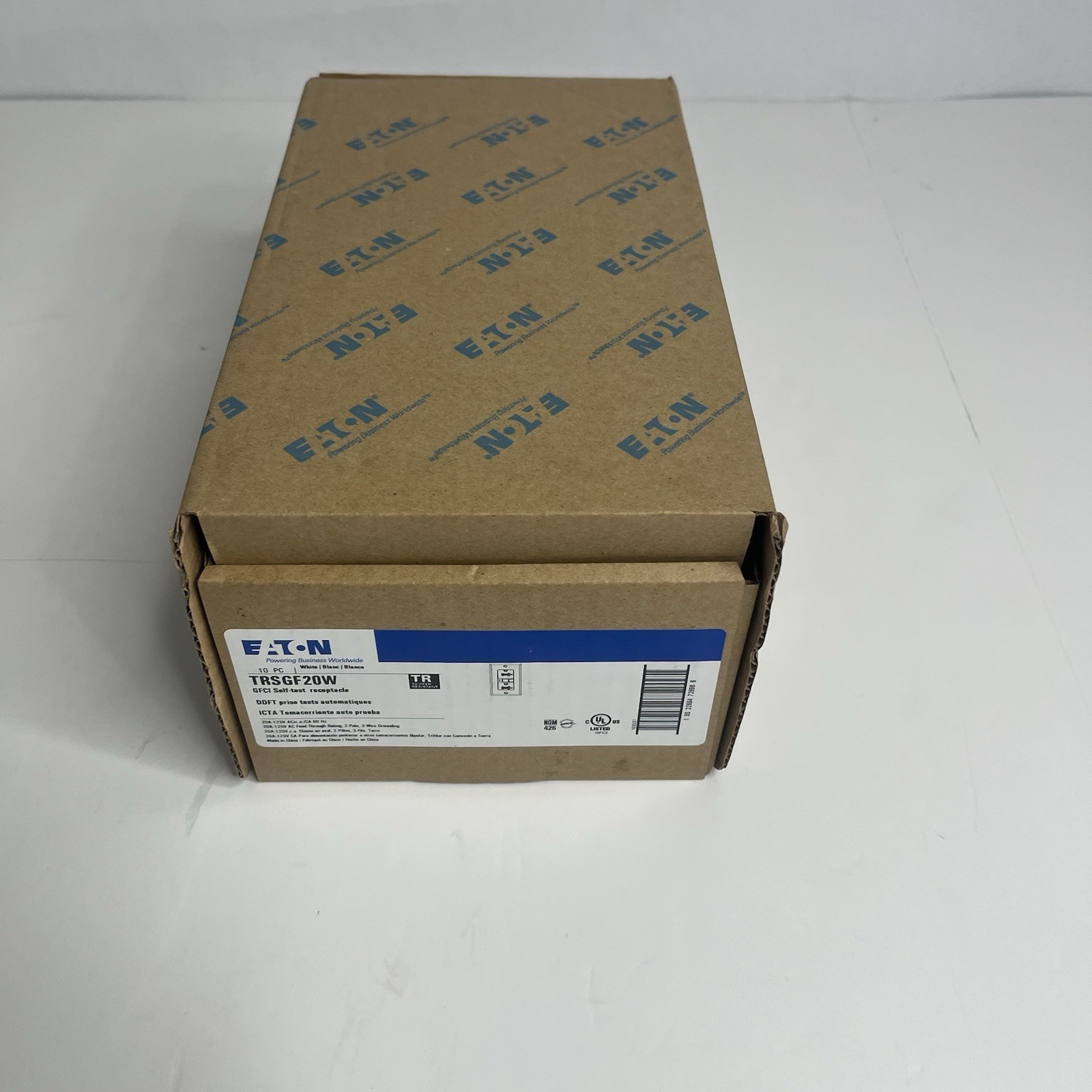EATON TRSGF20 GFCI SELF-TEST Tamper Resistant WHITE LOT /10 NEW