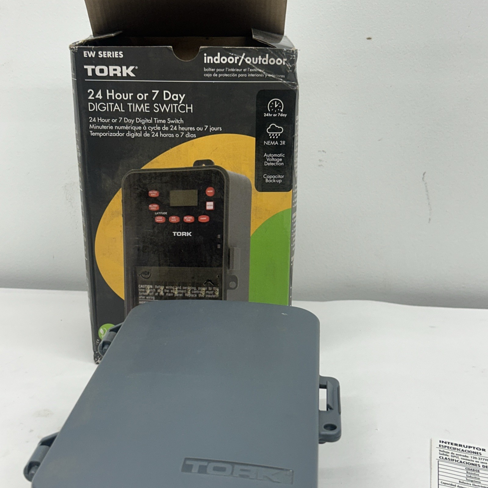 Nsi Tork Ew103b Electronic Timer, Gray, Polycarbonate