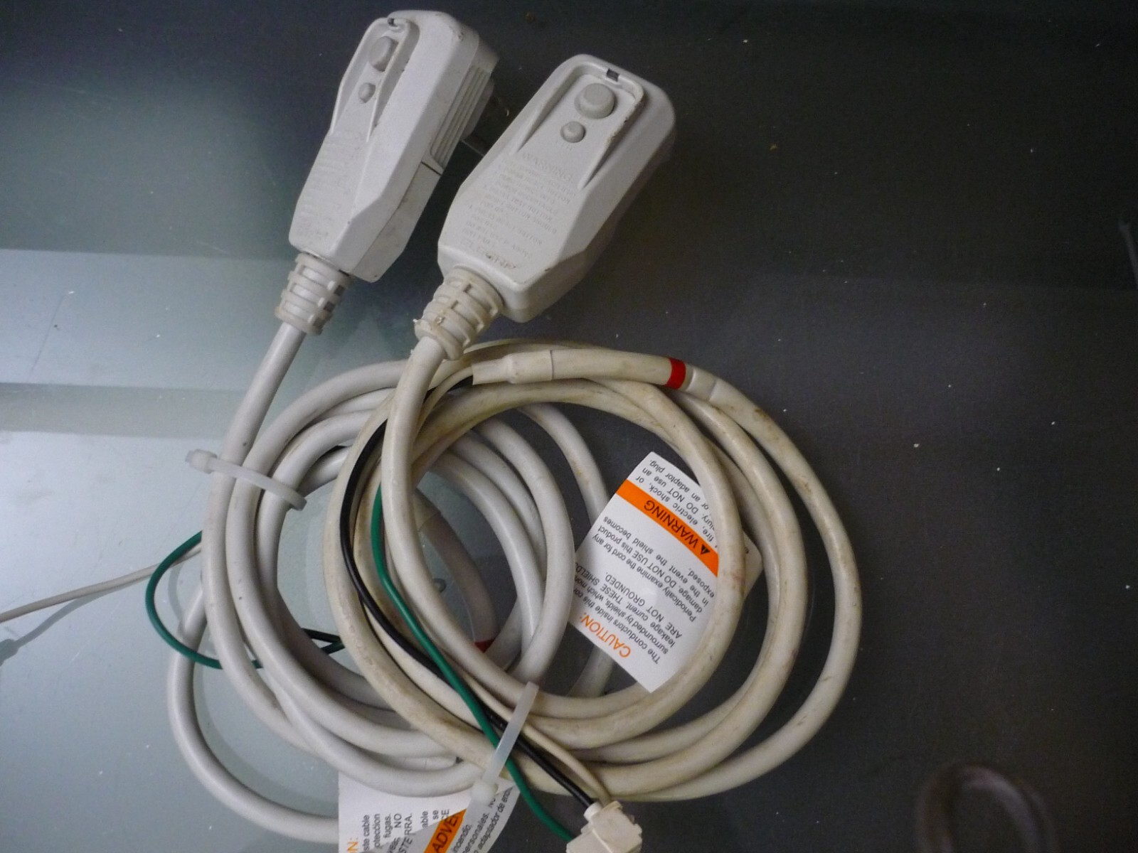 LOT OF 2 AIR CONDITIONER HVAC POWER CORD 10A 120VAC