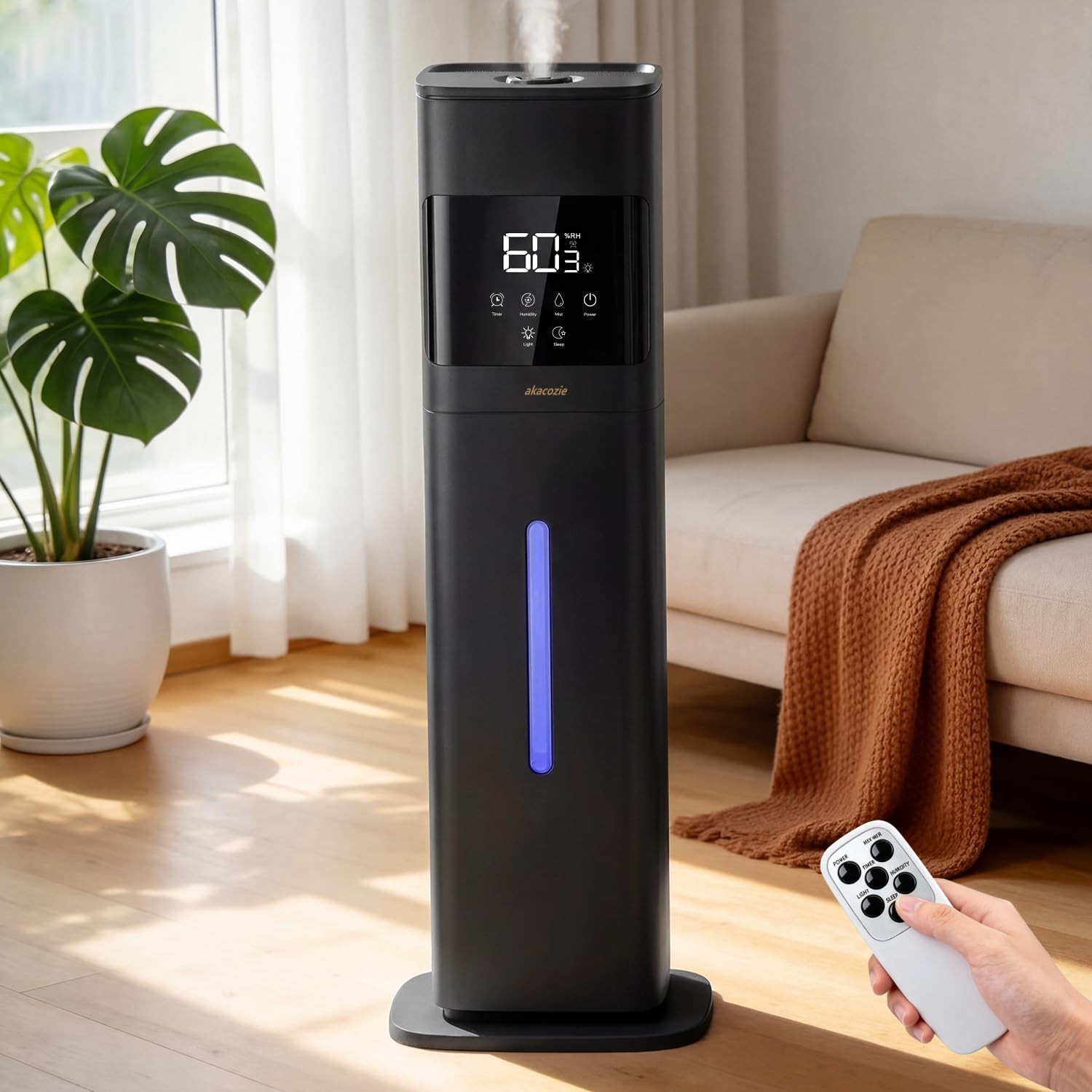 Humidifier Large Room, 2.1Gal/8L Cool Mist Humidifiers for Bedroom 500 sq…