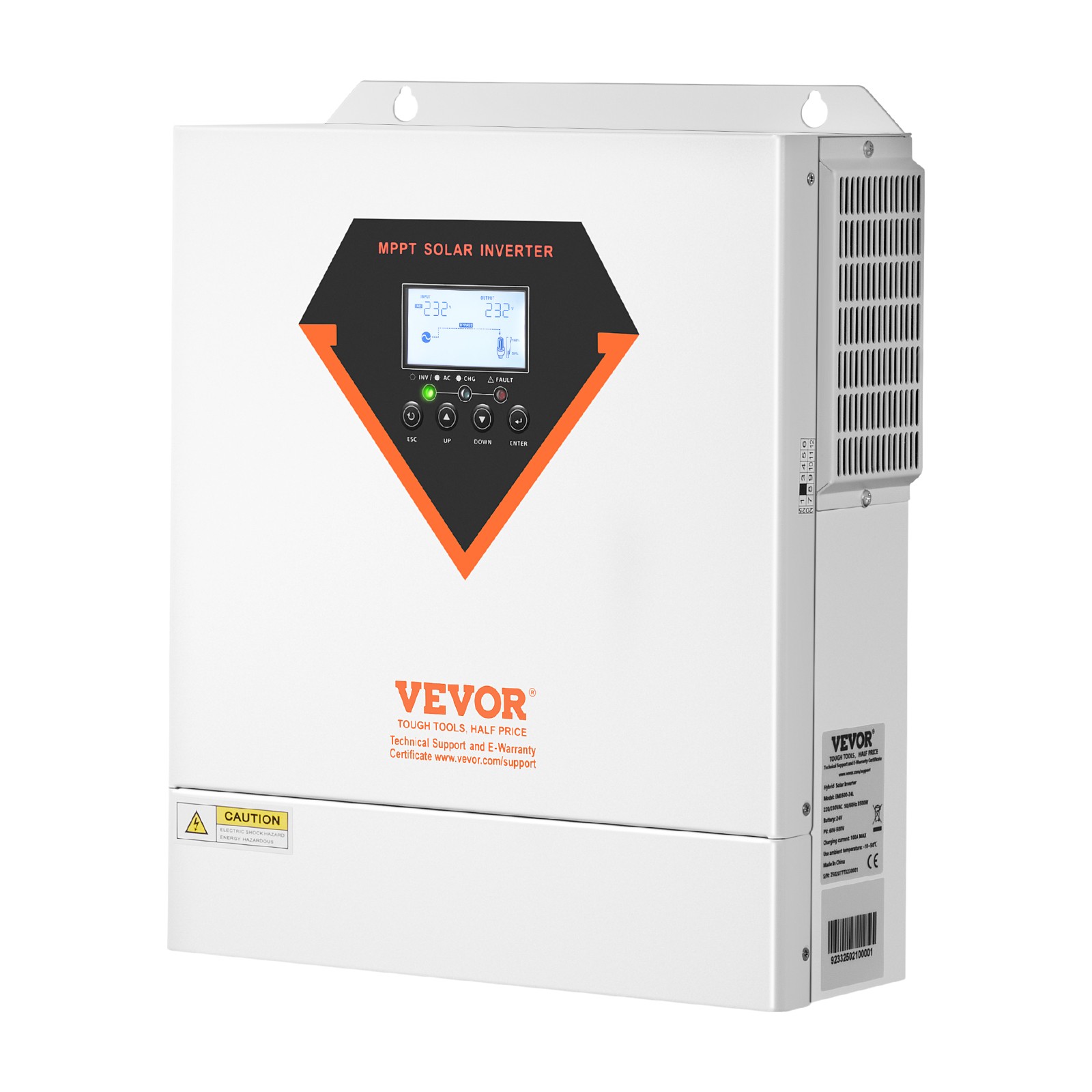 VEVOR Hybrid Solar Inverter Charger 3500W 220/230V with Built-in 100A MPPT