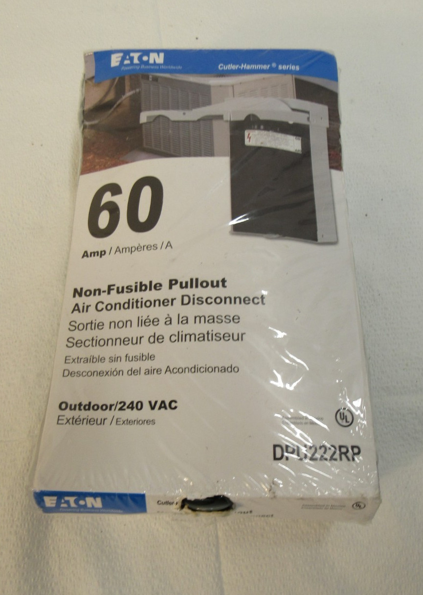 Eaton Cutler-Hammer Non-Fusible Pullout Air Conditioner Disconnect DPU222RP