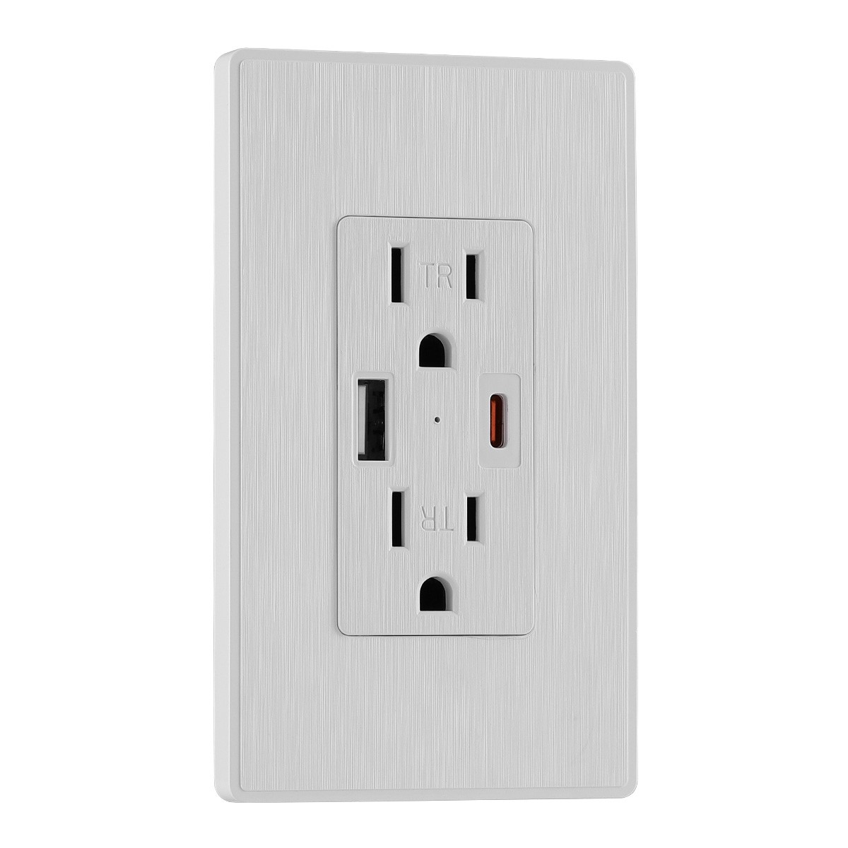 10Pcs 15 Amp Usb Wall Outlet with Type C & USB A Port, UL Listed TR Receptacle
