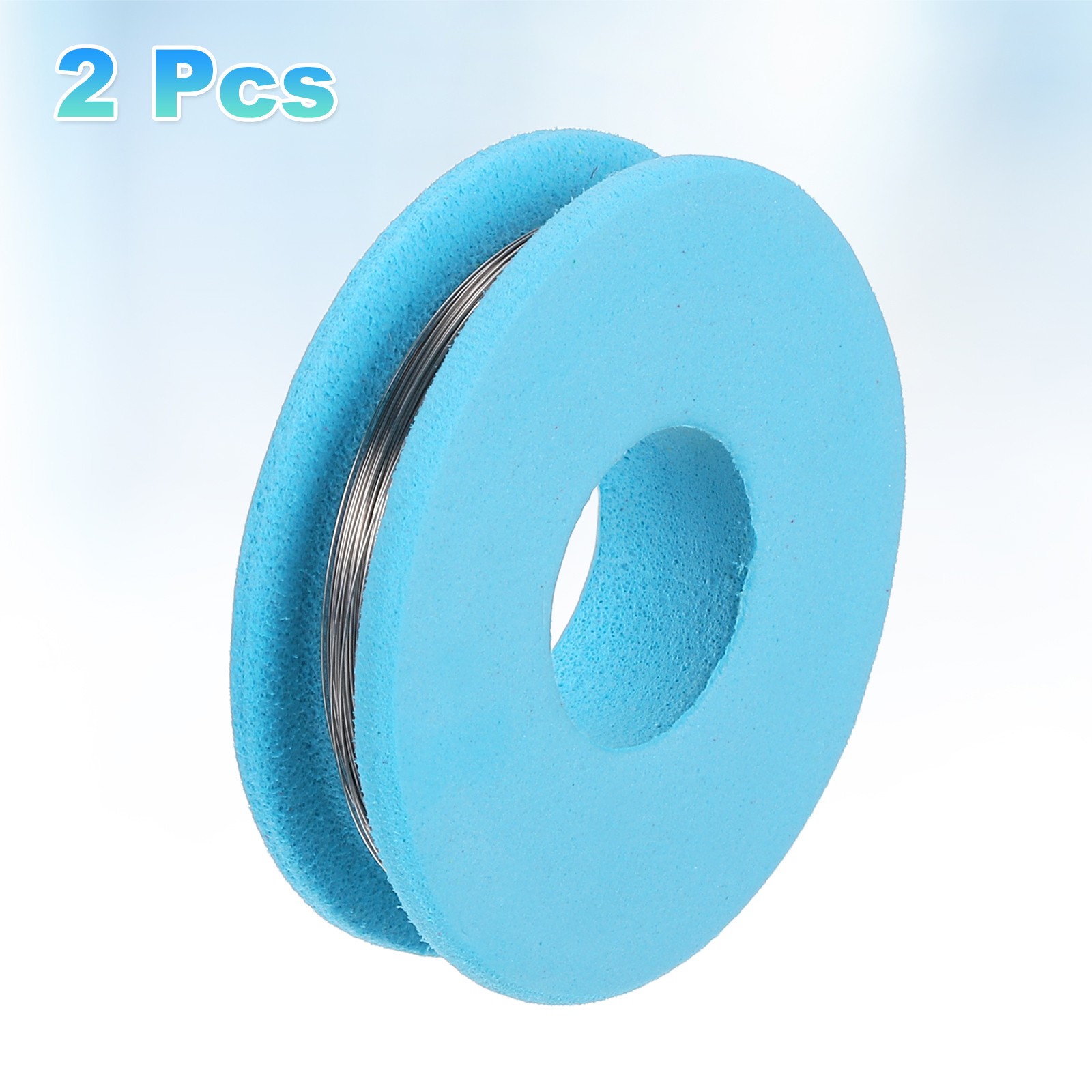 2pcs 34 AWG 16ft Nichrome Wire Cr20Ni80 Heating Resistance Wire Blue