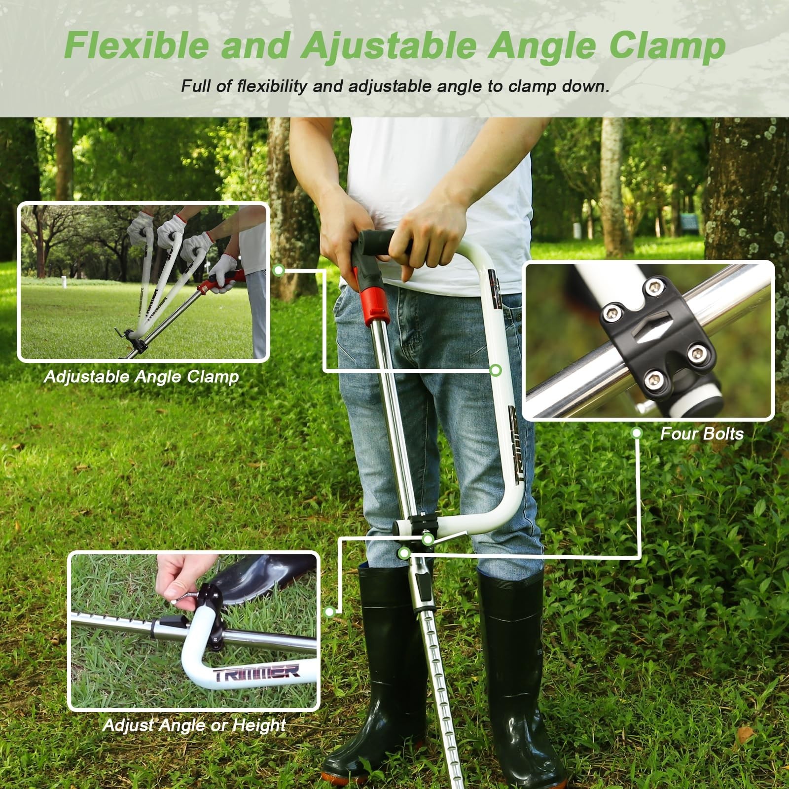 Weedeater Handle, Weedeater Handle Extension, Ergonomic Trimmer Handle Grip, …