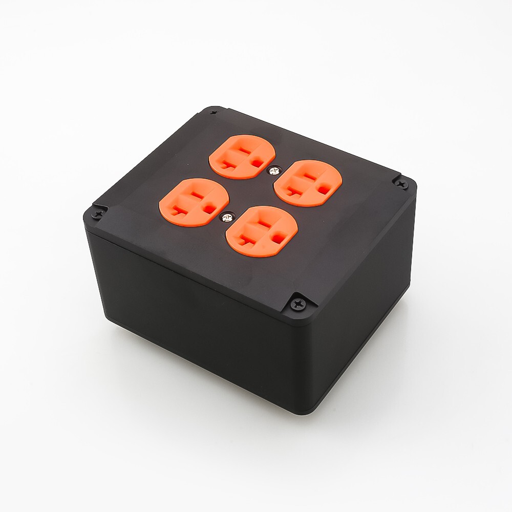 4 way US AC Power Strip Supply Socket 4 Outlet Box HIFI Chassis