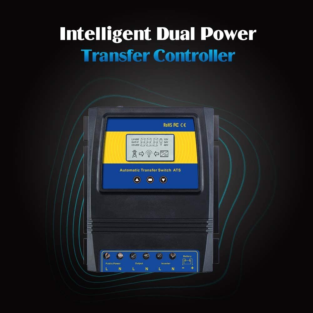 MOES Dual Power Solar Wind Charge Controller 50A 5500W Automatic Transfer Switch