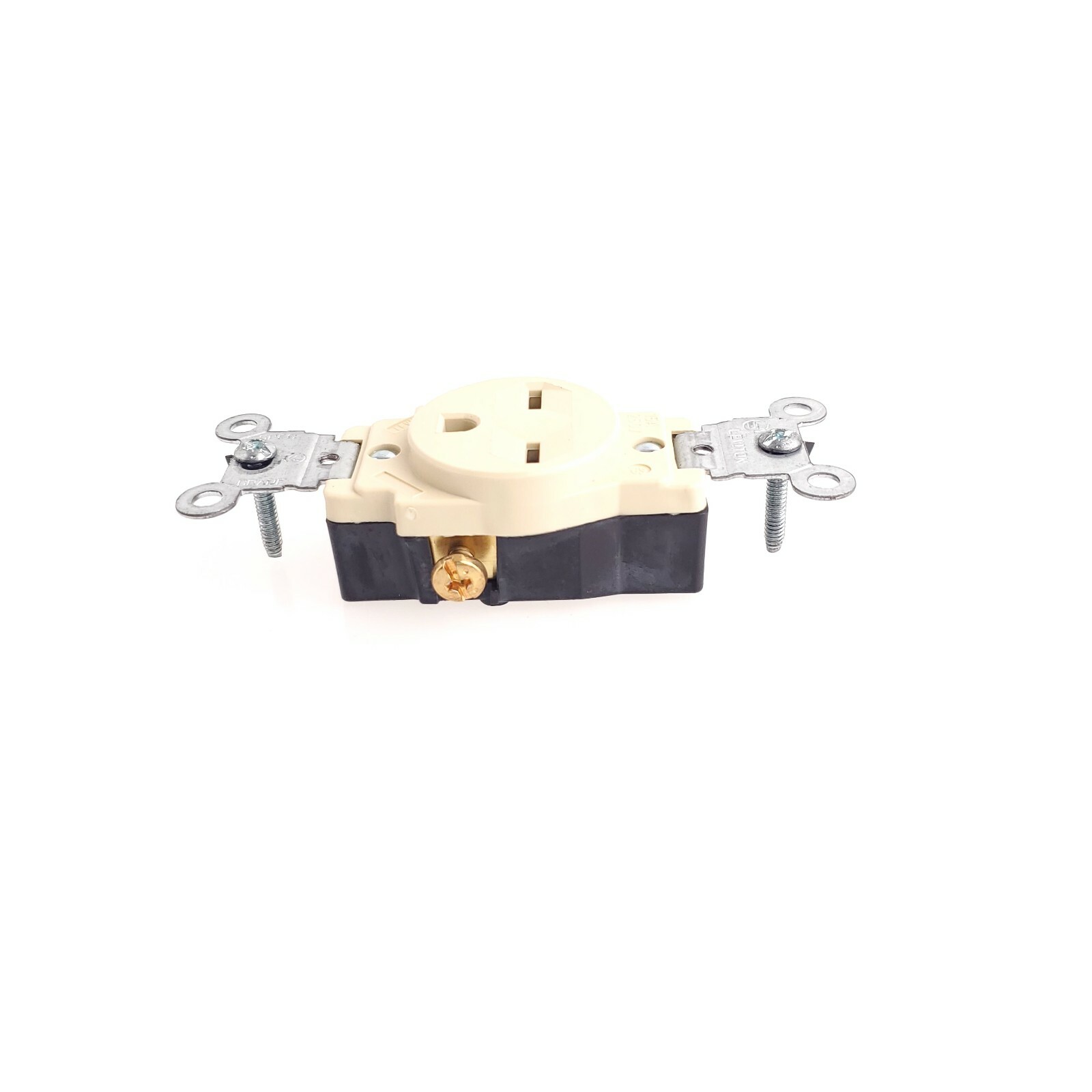 Leviton 5029 15 Amp 250 Volts Single Receptacle Ivory Color Single USA Seller