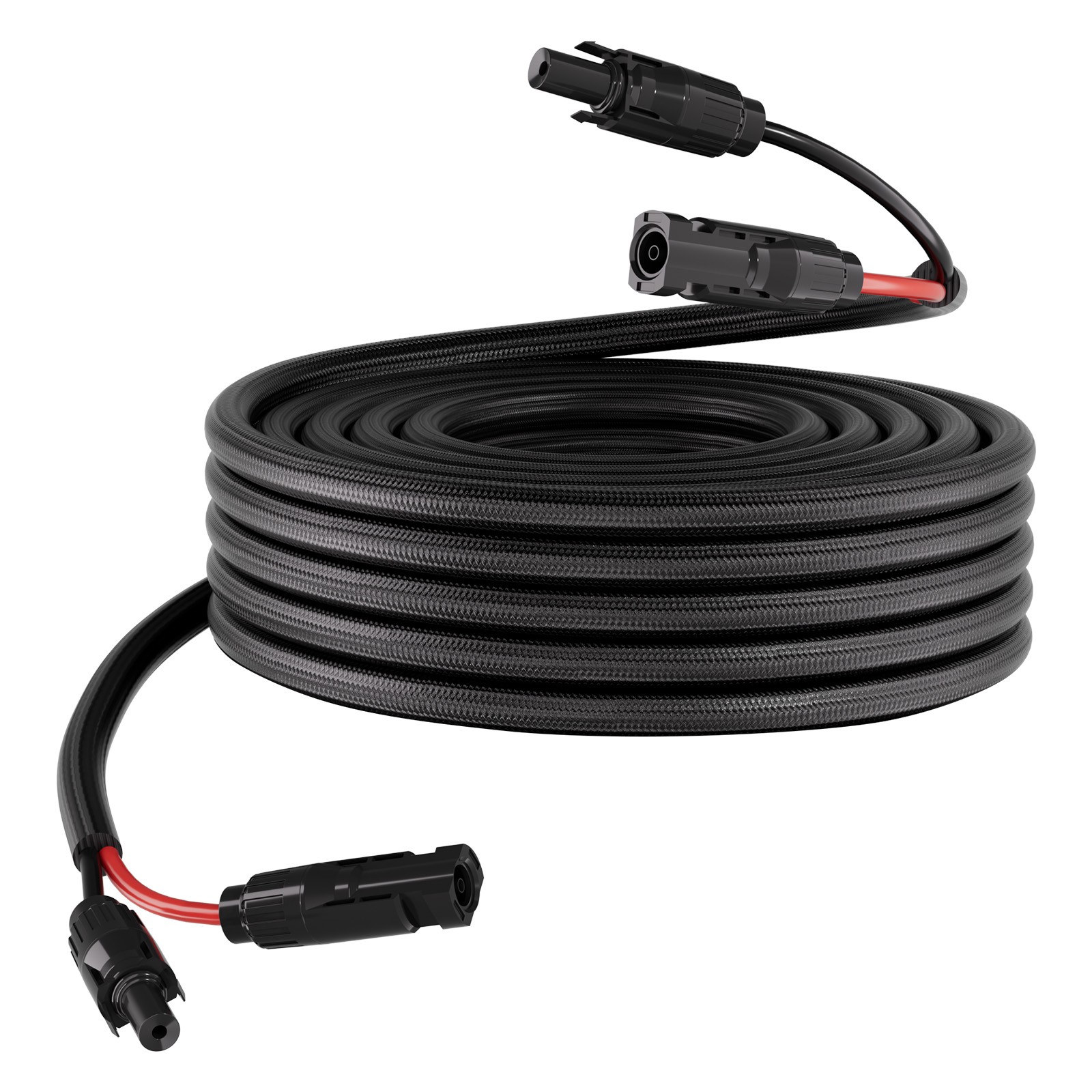 Uimoso 30FT Solar Panel Extension Cable 10AWG Wire Flame-Resistant Connectors