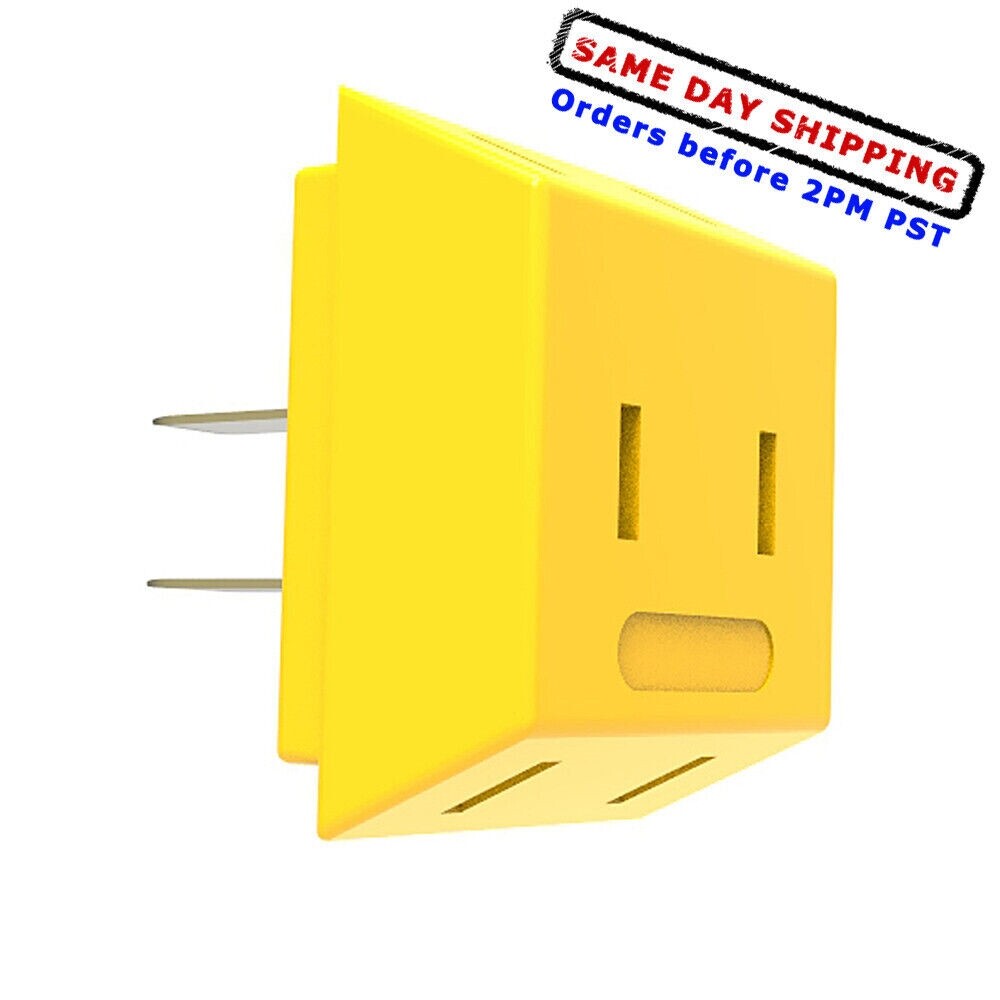 1 USA Plug to 3 Outlet Power Converter Splitter Socket Adapter 3-Way USA Seller