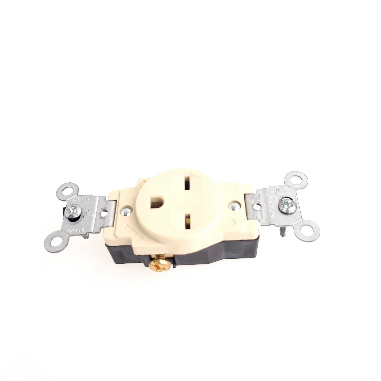 Leviton 5029 15 Amp 250 Volts Single Receptacle Ivory Color Single USA Seller