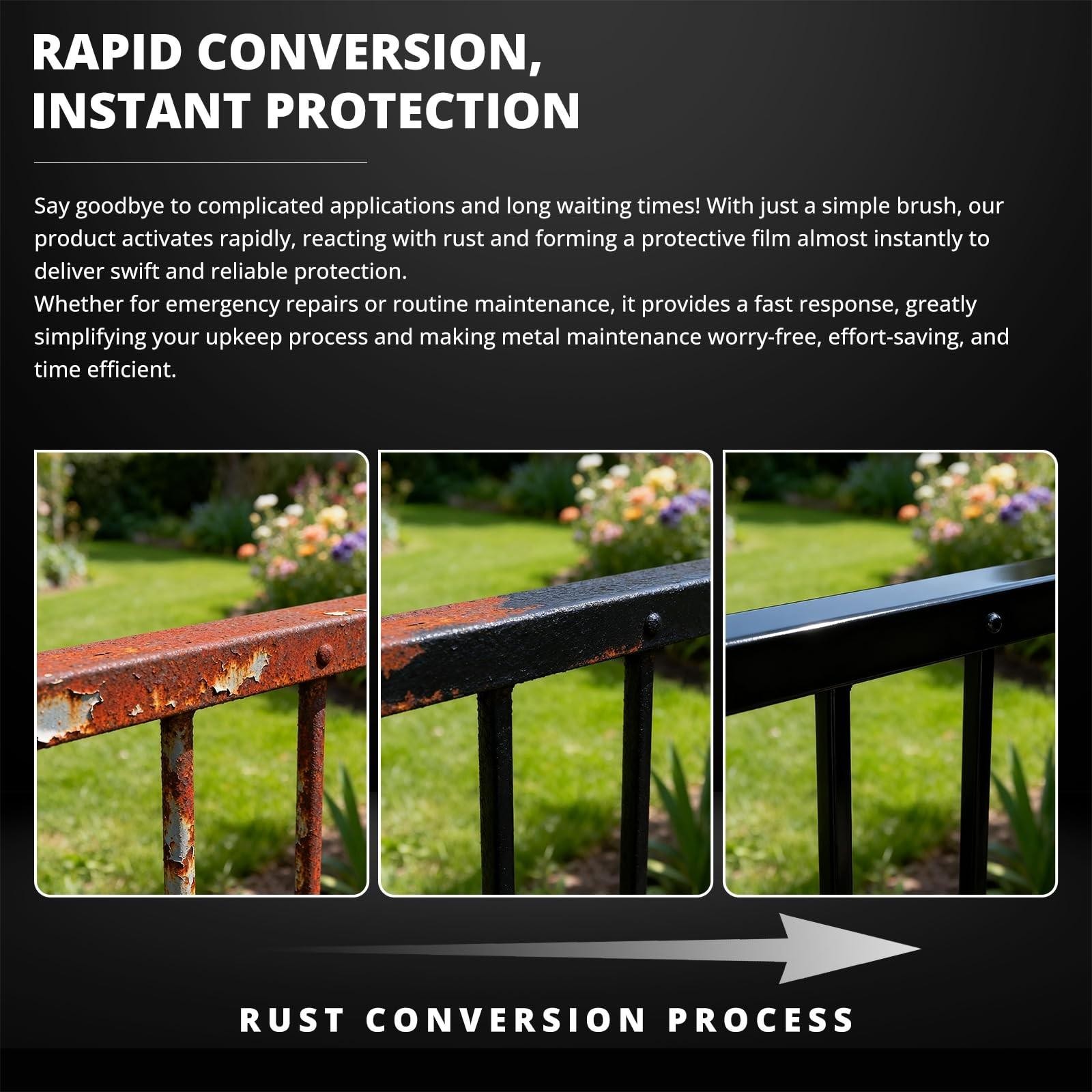 Dwil Rust Converter for Metal, 2 in 1 16 Fl Oz (pack of 1), Black