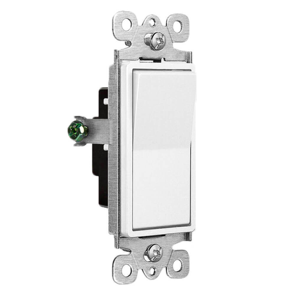 4Packs Single Pole ON/OFF Light Switch 15Amp 120/277V Decorator Paddle Rocker UL