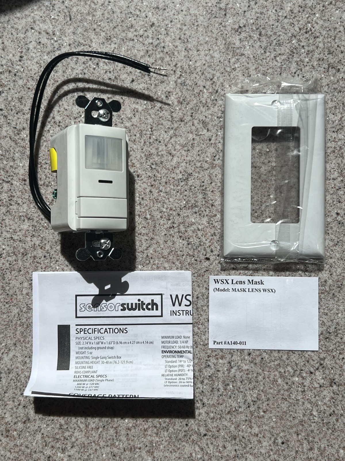 WSX WH 30M Wall Light Switch Sensor White 30 Minute Adjustable Time Delay New