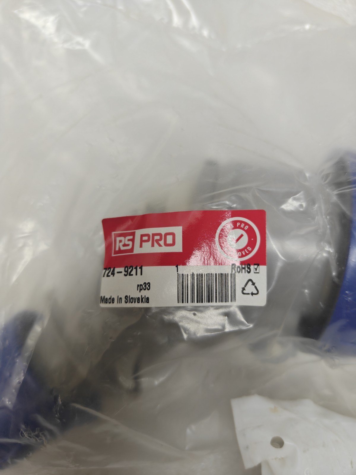 RS PRO SCAME 724-9212 16A 6H 2P (LOT OF 3 PCS) FREE FAST SHIPPING)