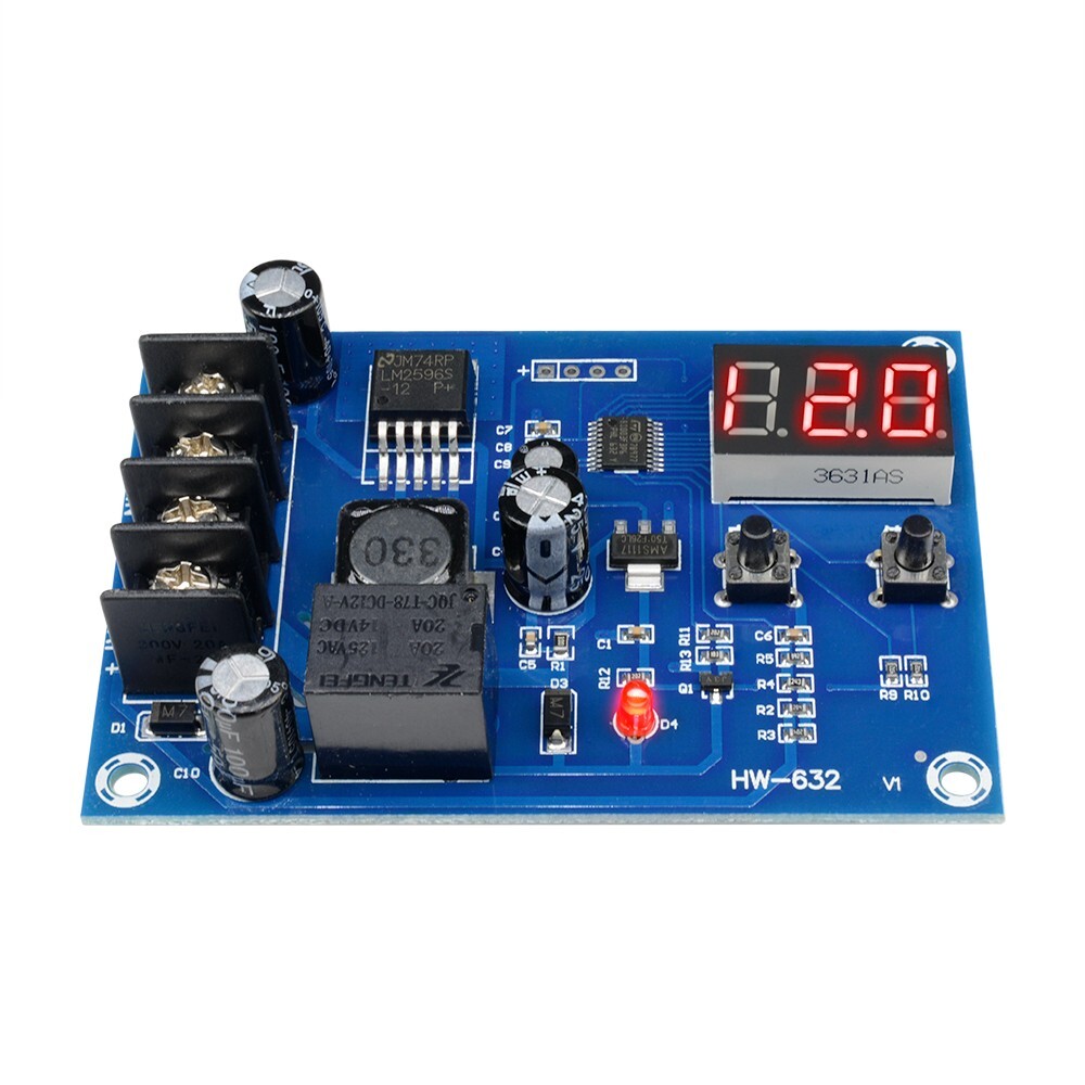 12V – 24V Battery Charge Controller Protection Module w/ LED Voltmeter XH-M603