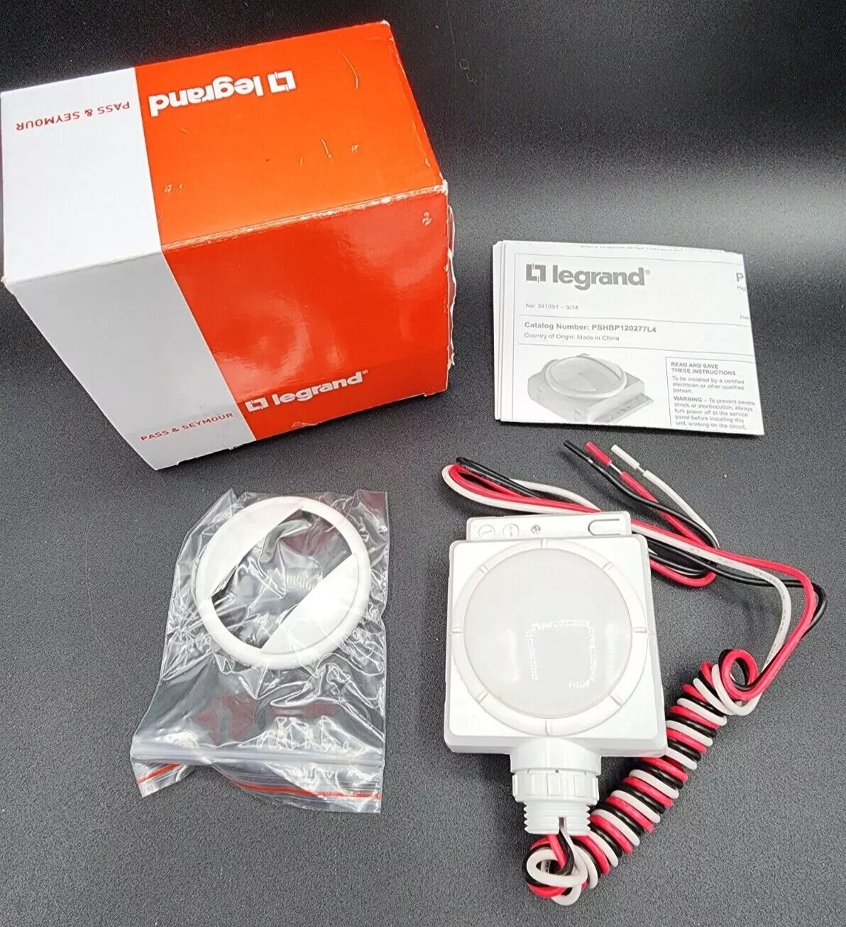 Legrand High Bay PIR 360° Lighting Motion Sensor PSHBP120277L4 120 277 347 VAC