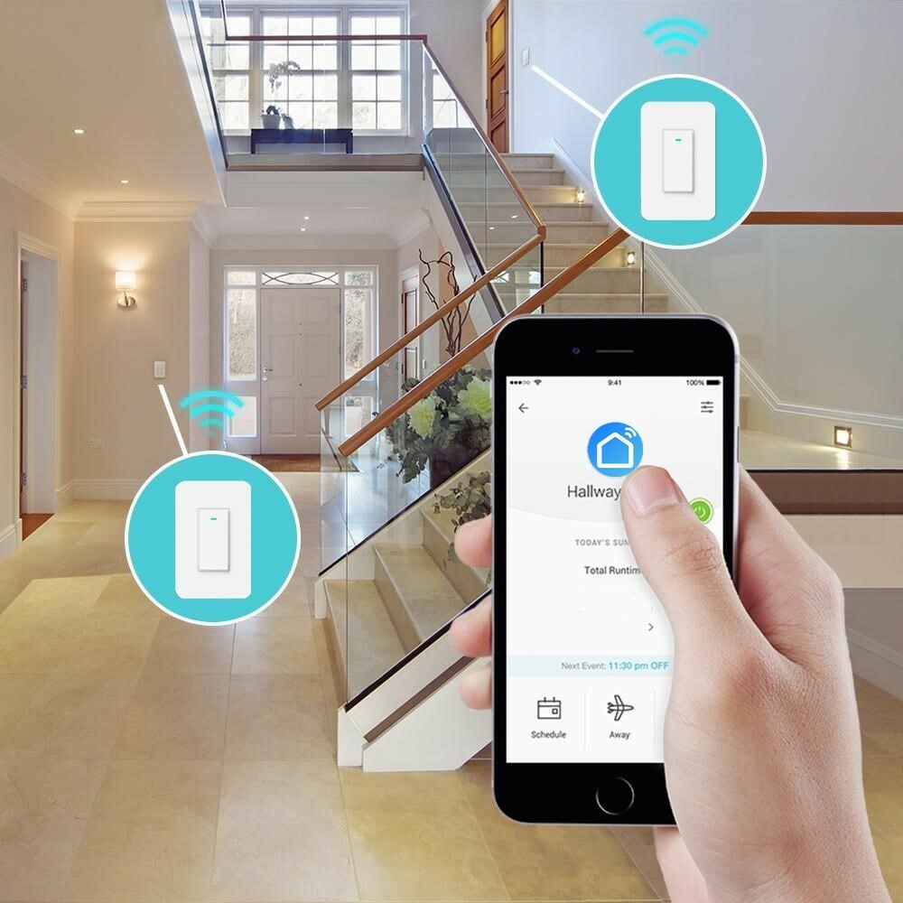 Smart Light Switch 3 Way, WiFi Light Switch Single Pole or 3-Way Switch Alexa