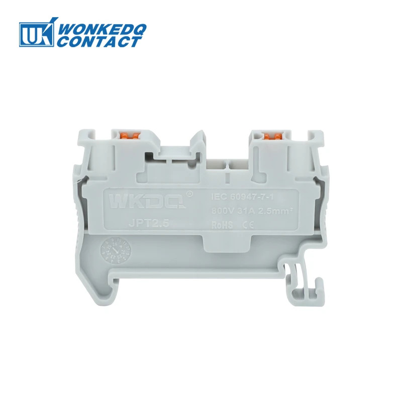 10Pcs PT 2.5 Push-in Terminal 2.5mm² Cable Electrical Connector DIN Rail Termina