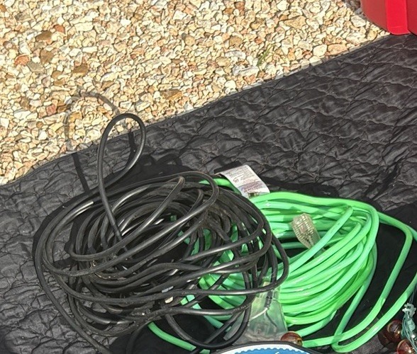 Lot of 2 Extension Cords 50 Ft Each 16/3 Grounded Indoor Heavy Duty 3-Prong Free