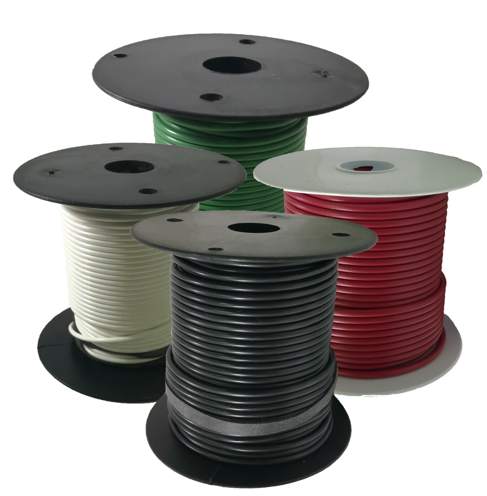 Electrical Primary Copper Wire 18 Gauge 25 100 & 500 FT Lot – 14 Colors – USA