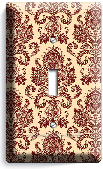 VICTORIAN PATTERN ORNAMENT LIGHT SWITCH WALL PLATE OUTLET LIVING ROOM HOME DECOR