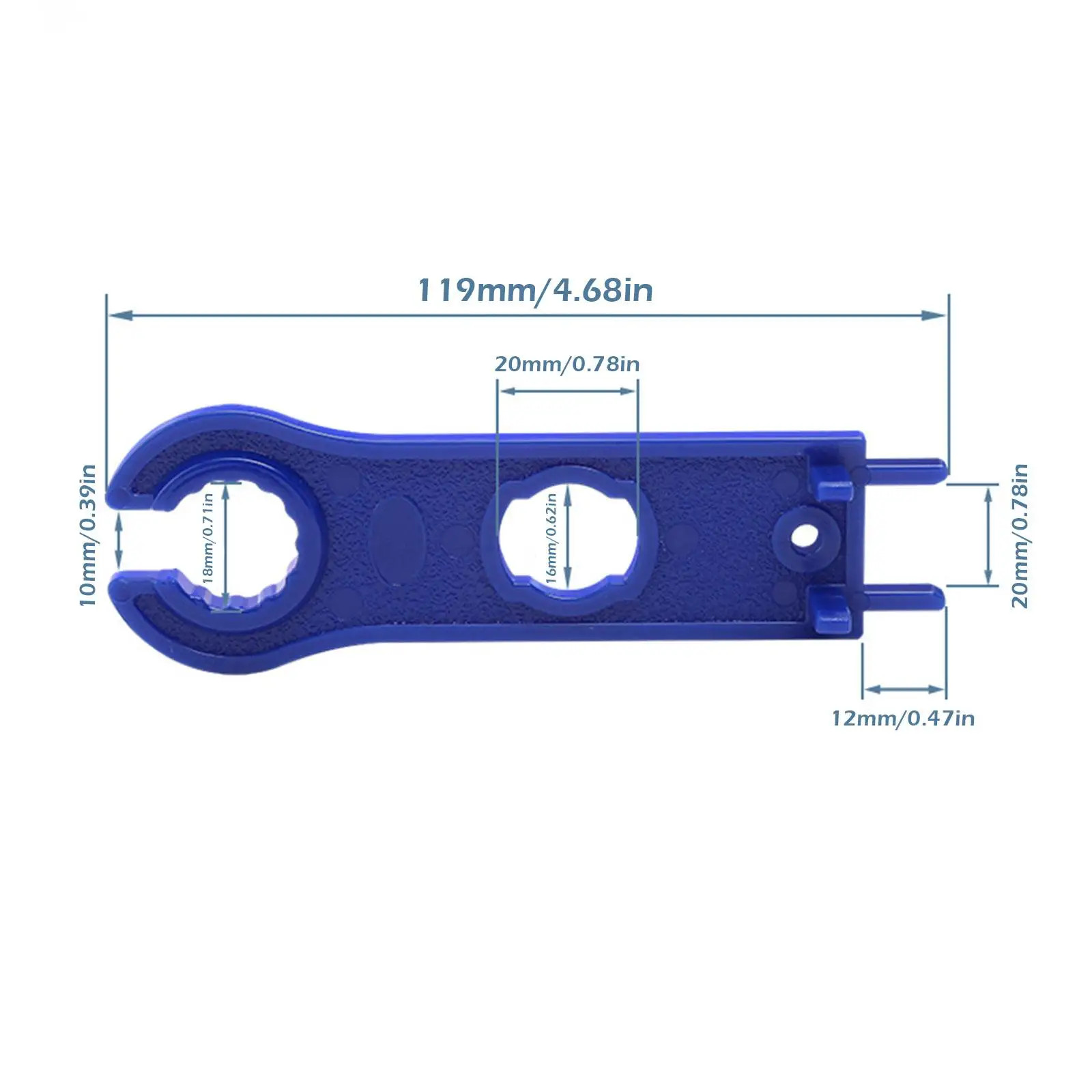 2 PCS MC4 Solar Panel Connector Disconnect Tool Spanners Wrench ABS Plastic Pock