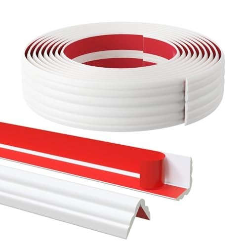 20FT Flexible Wall Corner Protector Trim – Peel & Stick Edge Guards for Ceilings